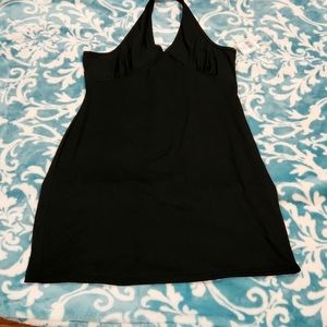 Black halter mini dress NWT